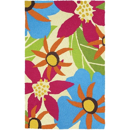 34 X 54 In. Piccadilly Floral Indoor & Outdoor Area Rug